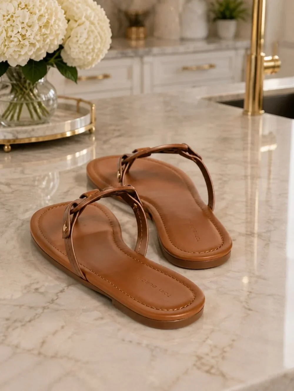 NEW IN BOX Tory Burch Miller Sandals in Vintage Vachetta
